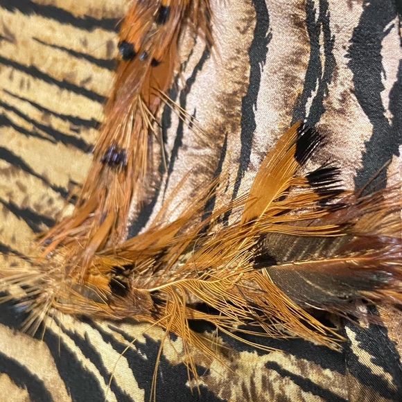 Vintage Tiger Stripe Silk Blouse - Picture 3 of 8
